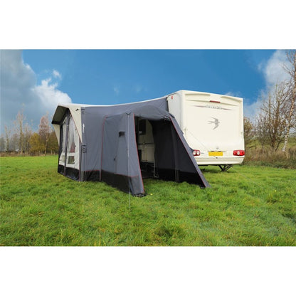  Vango Riviera Air Awning 390 Elements TC Package With Free Tall Annex Elements TC - Riviera, Caravan Awning Side Canopy And CP225 - Breathable Fitted Carpet - Riviera 390